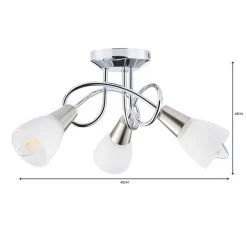Dunelm Smithson 3 Light Chrome Ceiling Fitting 11 Dunelm Smithson 3 Light Chrome Ceiling Fitting -Lava Lamp Shop 1000056116 alt06