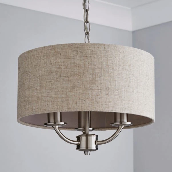 Dunelm Preston 3 Shaded Steel Ceiling Fitting 3 Dunelm Preston 3 Shaded Steel Ceiling Fitting - Image 3