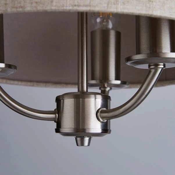 Dunelm Preston 3 Shaded Steel Ceiling Fitting 4 Dunelm Preston 3 Shaded Steel Ceiling Fitting - Image 4