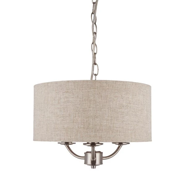 Dunelm Preston 3 Shaded Steel Ceiling Fitting 6 Dunelm Preston 3 Shaded Steel Ceiling Fitting - Image 6