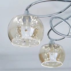 Dunelm Seychelles 5 Light Chrome Ceiling Fitting 8 Dunelm Seychelles 5 Light Chrome Ceiling Fitting -Lava Lamp Shop 1000093292 alt02