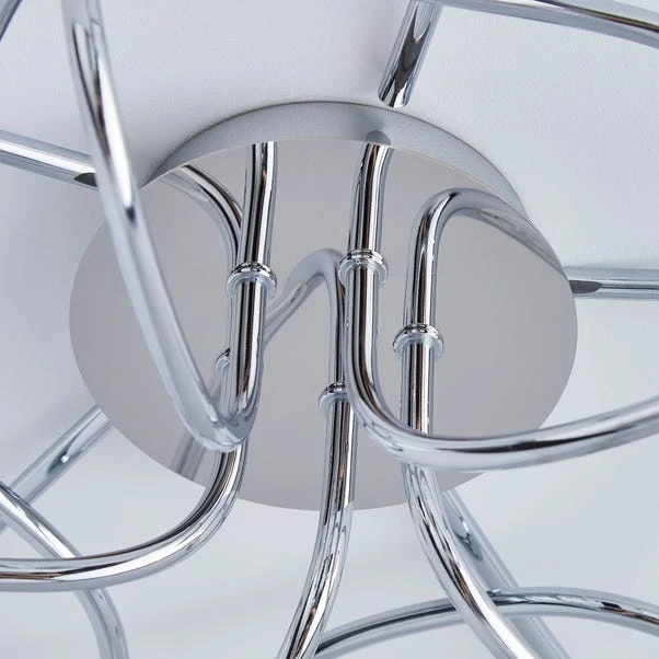 Dunelm Seychelles 5 Light Chrome Ceiling Fitting 4 Dunelm Seychelles 5 Light Chrome Ceiling Fitting - Image 4