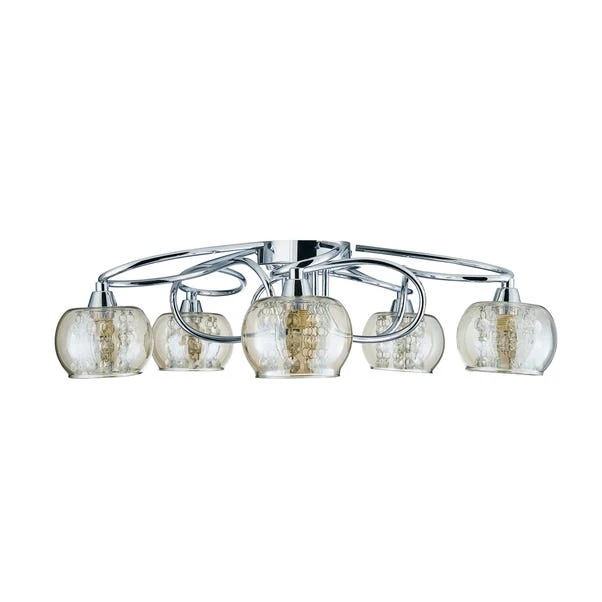 Dunelm Seychelles 5 Light Chrome Ceiling Fitting 5 Dunelm Seychelles 5 Light Chrome Ceiling Fitting - Image 5