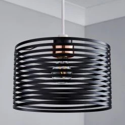 Alternative view of Dunelm Kiel Black Easy Fit Pendant