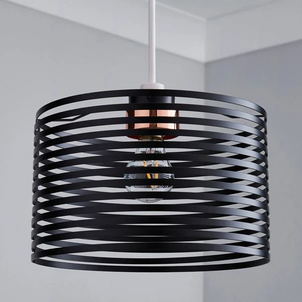Dunelm Kiel Black Easy Fit Pendant 2 Dunelm Kiel Black Easy Fit Pendant - Image 2