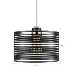 Dunelm Kiel Black Easy Fit Pendant 9 Dunelm Kiel Black Easy Fit Pendant -Lava Lamp Shop 1000093328 alt06