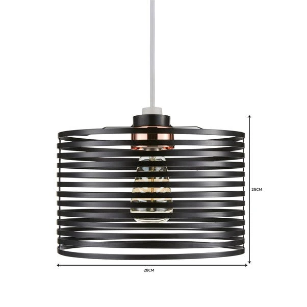 Dunelm Kiel Black Easy Fit Pendant 5 Dunelm Kiel Black Easy Fit Pendant - Image 5