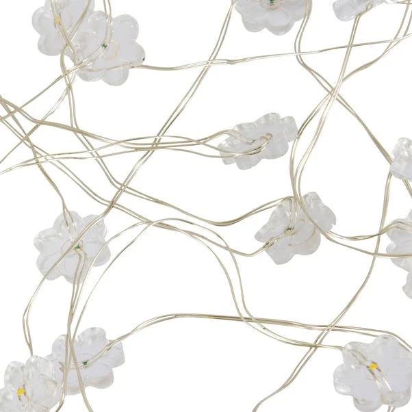 Dunelm Acrylic Flower 50 Light String Lights 2 Dunelm Acrylic Flower 50 Light String Lights - Image 2