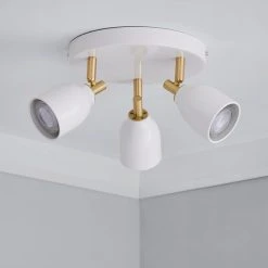Alternative view of Dunelm Clio 3 Light White Spotlight