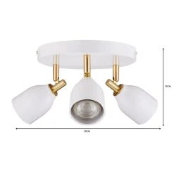 Dunelm Clio 3 Light White Spotlight -Lava Lamp Shop 1000119711 alt06