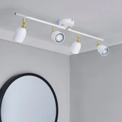Alternative view of Dunelm Clio 4 Light White Spotlight Bar