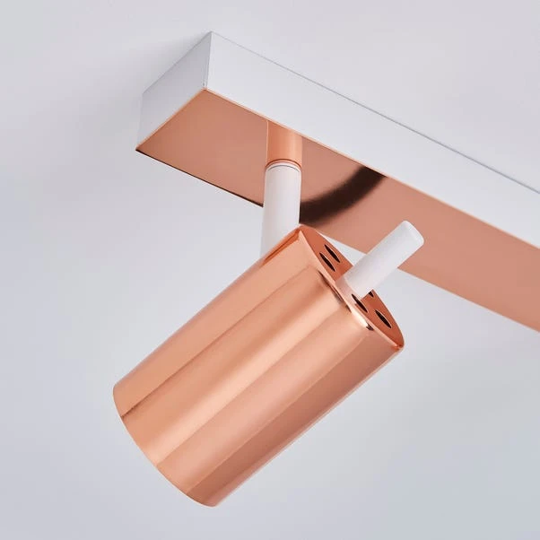 Dunelm Carter 4 Light Copper Spotlight 3 Dunelm Carter 4 Light Copper Spotlight - Image 3