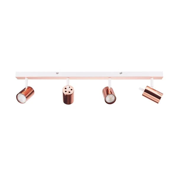 Dunelm Carter 4 Light Copper Spotlight 5 Dunelm Carter 4 Light Copper Spotlight - Image 5