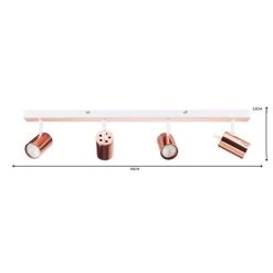 Dunelm Carter 4 Light Copper Spotlight 11 Dunelm Carter 4 Light Copper Spotlight -Lava Lamp Shop 1000119714 alt06