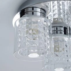 Dunelm Hylton 3 Light Glass Bathroom Flush Ceiling Fitting 8 Dunelm Hylton 3 Light Glass Bathroom Flush Ceiling Fitting -Lava Lamp Shop 1000119717 alt02