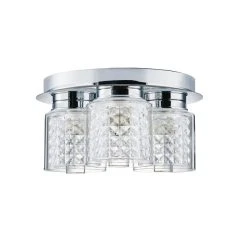 Dunelm Hylton 3 Light Glass Bathroom Flush Ceiling Fitting 10 Dunelm Hylton 3 Light Glass Bathroom Flush Ceiling Fitting -Lava Lamp Shop 1000119717 alt05
