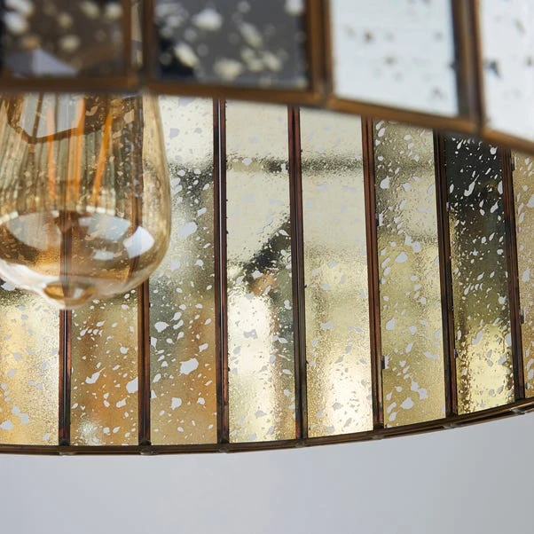 Dunelm Seraphina 1 Light Mercury Glass Pendant Ceiling Fitting 3 Dunelm Seraphina 1 Light Mercury Glass Pendant Ceiling Fitting - Image 3