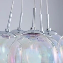 Dunelm Elmira 7 Light Bubble Glass Cluster Ceiling Fitting -Lava Lamp Shop 1000119872 alt03