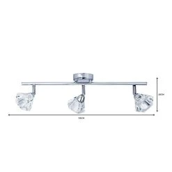 Dunelm Khobi 3 Light Glass Spotlight Bar -Lava Lamp Shop 1000119895 alt06
