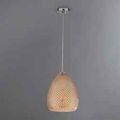 Alternative view of Dunelm Kareli 1 Light Pendant Champagne Ceiling Fitting