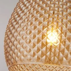 Dunelm Kareli 1 Light Pendant Champagne Ceiling Fitting -Lava Lamp Shop 1000119901 alt02