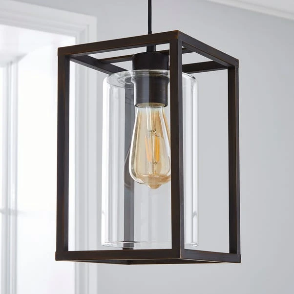 Dunelm London Industrial 1 Light Pendant Bronze Ceiling Fitting 2 Dunelm London Industrial 1 Light Pendant Bronze Ceiling Fitting - Image 2