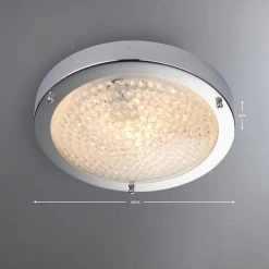 Dunelm Aegean Crystal Bathroom Flush Ceiling Fitting -Lava Lamp Shop 1000137343 alt04