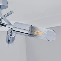 Dunelm Corvus 3 Light Chrome Semi-Flush Ceiling Fitting 8 Dunelm Corvus 3 Light Chrome Semi-Flush Ceiling Fitting -Lava Lamp Shop 1000137353 alt02