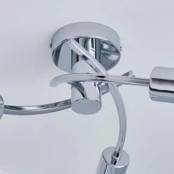 Dunelm Corvus 3 Light Chrome Semi-Flush Ceiling Fitting 9 Dunelm Corvus 3 Light Chrome Semi-Flush Ceiling Fitting -Lava Lamp Shop 1000137353 alt03
