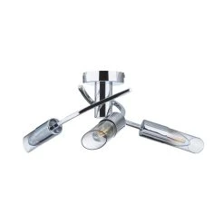 Dunelm Corvus 3 Light Chrome Semi-Flush Ceiling Fitting 11 Dunelm Corvus 3 Light Chrome Semi-Flush Ceiling Fitting -Lava Lamp Shop 1000137353 alt05