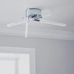 Alternative view of Dunelm Tassani 6 Light Integrated LED Bubble Acrylic Ceiling Fitting