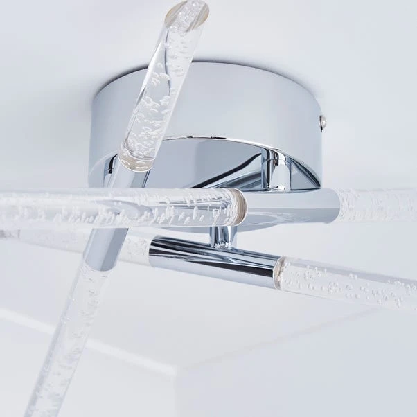Dunelm Tassani 6 Light Integrated LED Bubble Acrylic Ceiling Fitting 4 Dunelm Tassani 6 Light Integrated LED Bubble Acrylic Ceiling Fitting - Image 4