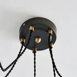 Dunelm Logan 5 Light Spider Antique Brass Industrial Cluster Flex Fitting 8 Dunelm Logan 5 Light Spider Antique Brass Industrial Cluster Flex Fitting -Lava Lamp Shop 1000139088 alt02