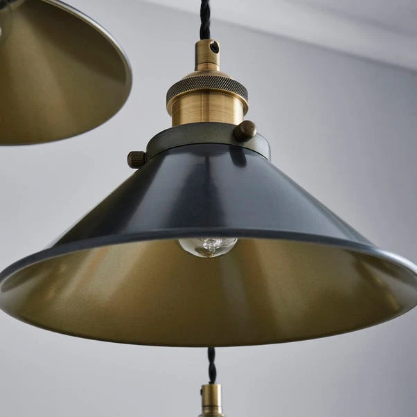 Dunelm Logan 3 Light Grey Industrial Cluster Ceiling Fitting 4 Dunelm Logan 3 Light Grey Industrial Cluster Ceiling Fitting - Image 4