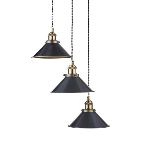 Dunelm Logan 3 Light Grey Industrial Cluster Ceiling Fitting 5 Dunelm Logan 3 Light Grey Industrial Cluster Ceiling Fitting - Image 5