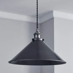 Alternative view of Dunelm Logan 1 Light Grey Industrial Ceiling Fitting