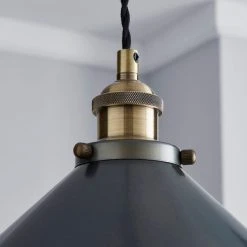 Dunelm Logan 1 Light Grey Industrial Ceiling Fitting -Lava Lamp Shop 1000139092 alt02