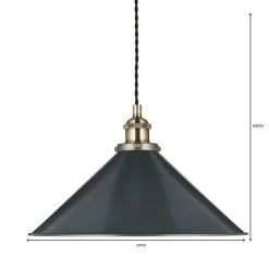 Dunelm Logan 1 Light Grey Industrial Ceiling Fitting -Lava Lamp Shop 1000139092 alt06