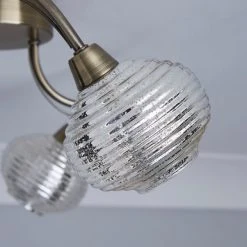 Dunelm Temossi 3 Light Mercury Glass Semi-Flush Ceiling Fitting 8 Dunelm Temossi 3 Light Mercury Glass Semi-Flush Ceiling Fitting -Lava Lamp Shop 1000139113 alt02