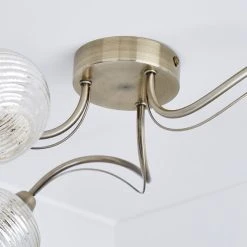 Dunelm Temossi 3 Light Mercury Glass Semi-Flush Ceiling Fitting 9 Dunelm Temossi 3 Light Mercury Glass Semi-Flush Ceiling Fitting -Lava Lamp Shop 1000139113 alt03