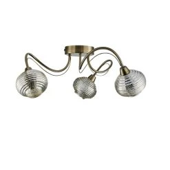 Dunelm Temossi 3 Light Mercury Glass Semi-Flush Ceiling Fitting 10 Dunelm Temossi 3 Light Mercury Glass Semi-Flush Ceiling Fitting -Lava Lamp Shop 1000139113 alt05