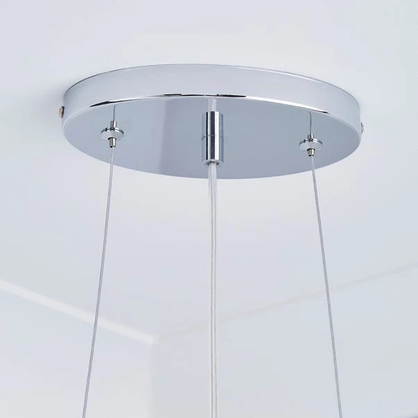 Dunelm Erie 4 Light Bar Glass Diner Ceiling Fitting 4 Dunelm Erie 4 Light Bar Glass Diner Ceiling Fitting - Image 4