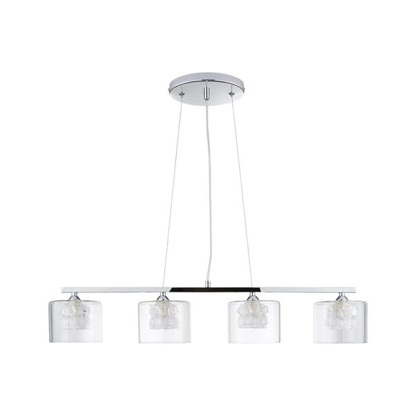 Dunelm Erie 4 Light Bar Glass Diner Ceiling Fitting 5 Dunelm Erie 4 Light Bar Glass Diner Ceiling Fitting - Image 5