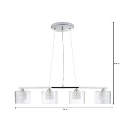 Dunelm Erie 4 Light Bar Glass Diner Ceiling Fitting 11 Dunelm Erie 4 Light Bar Glass Diner Ceiling Fitting -Lava Lamp Shop 1000144744 alt06