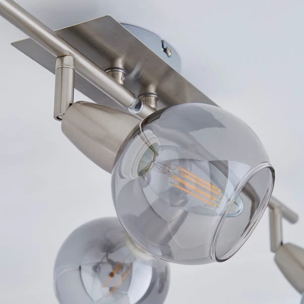 Dunelm Tia 4 Light Nickel Spotlight Bar 3 Dunelm Tia 4 Light Nickel Spotlight Bar - Image 3