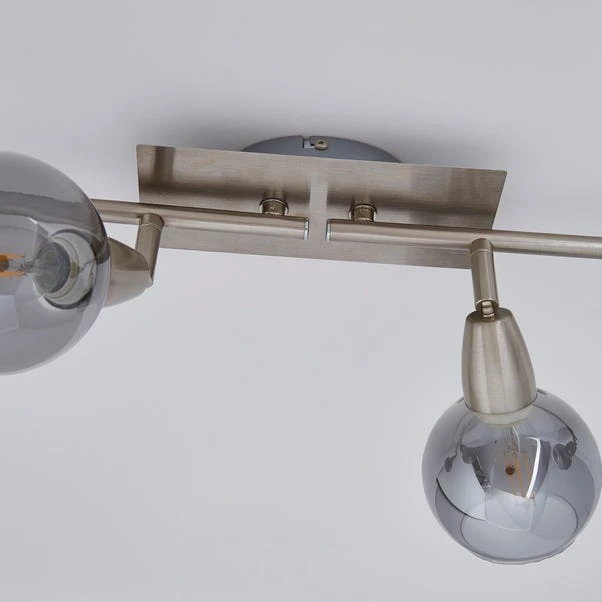 Dunelm Tia 4 Light Nickel Spotlight Bar 4 Dunelm Tia 4 Light Nickel Spotlight Bar - Image 4