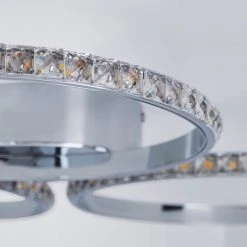 Dunelm Oraylia 3 Light Integrated LED Hoops Jewel Chrome Ceiling Fitting 8 Dunelm Oraylia 3 Light Integrated LED Hoops Jewel Chrome Ceiling Fitting -Lava Lamp Shop 1000149069 alt02