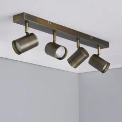 Dunelm Newark 4 Light Antique Bronze Spotlight Bar 7 Dunelm Newark 4 Light Antique Bronze Spotlight Bar -Lava Lamp Shop 1000149076 alt01
