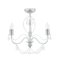 Dunelm Elizabeth 3 Light Bathroom Chrome Chandelier 10 Dunelm Elizabeth 3 Light Bathroom Chrome Chandelier -Lava Lamp Shop 1000149086 alt05