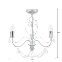 Dunelm Elizabeth 3 Light Bathroom Chrome Chandelier 11 Dunelm Elizabeth 3 Light Bathroom Chrome Chandelier -Lava Lamp Shop 1000149086 alt06